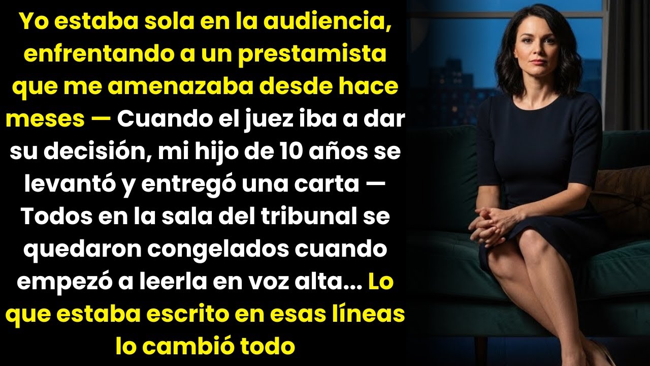 En la audiencia de control, mi hijo de 10 años le entregó una carta al juez — Todos en la sala del..