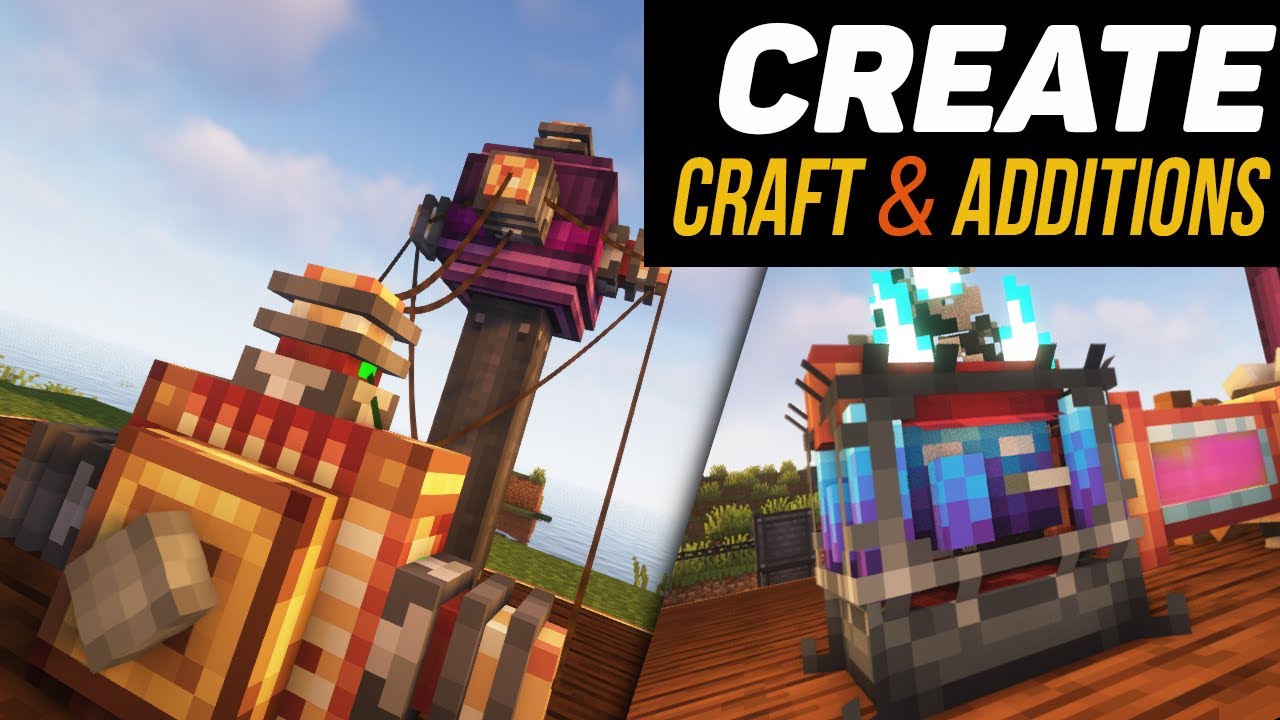 Create Crafts & Additions Guide 1.18.2-1.20.1 Electric Motor. Overview of all mechanisms (Minecra...