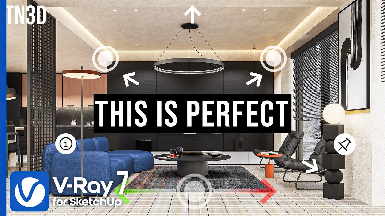Create STUNNING 360 Interior Renders in V-ray 7 for SketchUp | Virtual Tour Tutorial