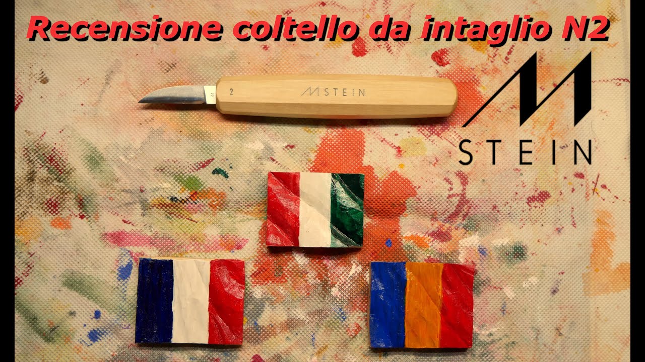Recensione coltello da intaglio M-Stein n.2 + intaglio bandiera
