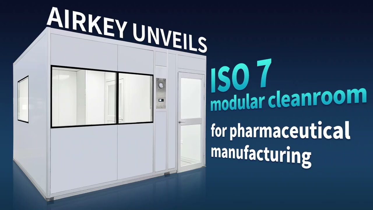 ISO 7(Class 10,000) USA Pharmaceutical Modular Cleanroom With Air Riser