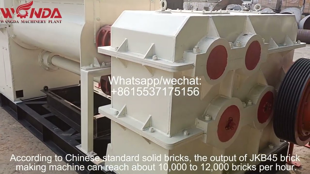 JKB45/45 energy saving vacuum extruder clay brick making machine #hollowblockmakingmachine