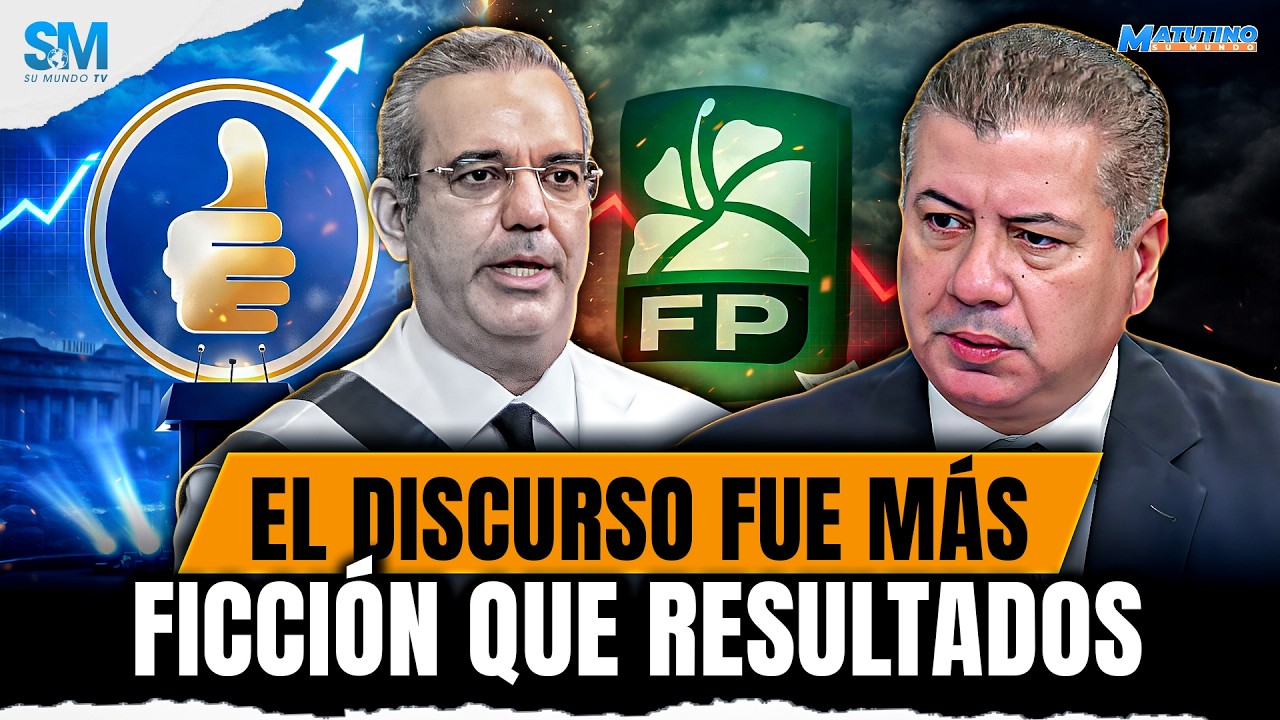 FUERZA DEL PUEBLO LE DESMONTA CIFRAS DEL GOBIERNO PUNTO POR PUNTO LUEGO DEL DISCURSO