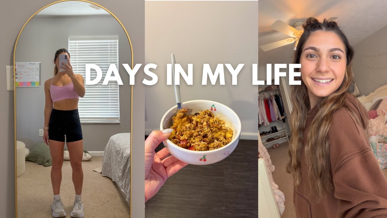 getting back into a routine 🍯 meal prepping, movement, food inspo 