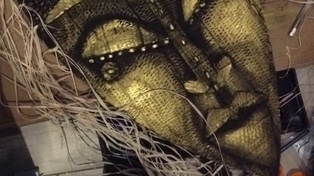 How to Make Cardboard African mask