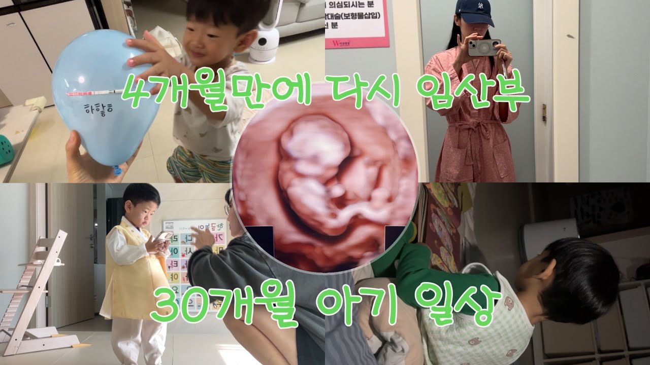 [VLOG] 둘째가 왔어요! 근데 이번에도 이벤트에 시달리는.. / 기저귀 떼기 수월했던 썰 / 추석맞이 한복 / 숫자 읽는 30개월아기 / 아름다운가게 옷 기부 / 임산부 일상