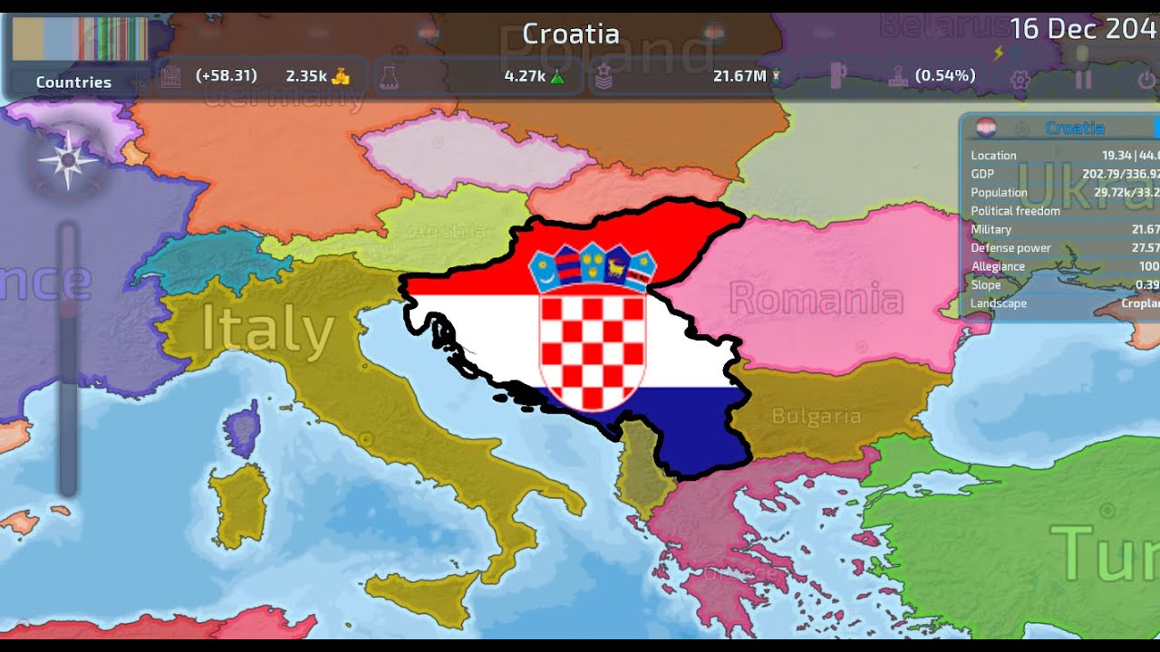 Giving Croatia an empire (Dummynation)