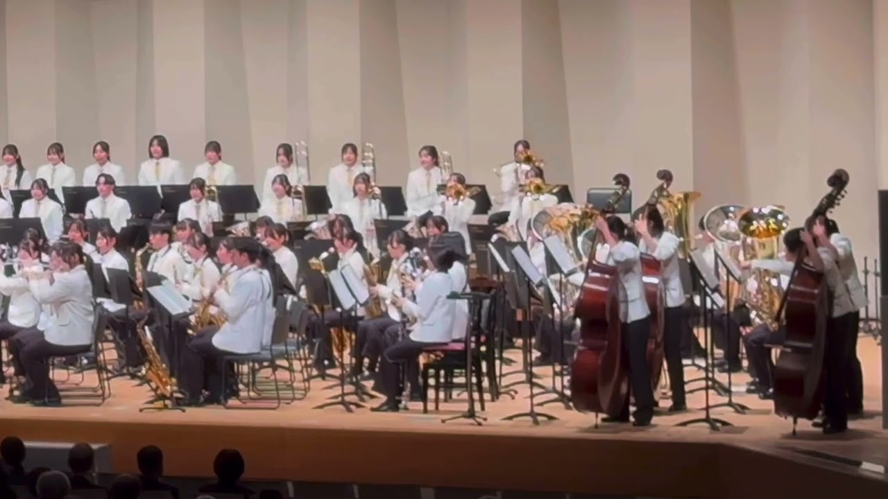 Kyoto Tachibana SHS Band.Heart Bond Concert2025,Sitting stage.(Fanfare for Tachibana.バーナムとベイリーのお気に入り