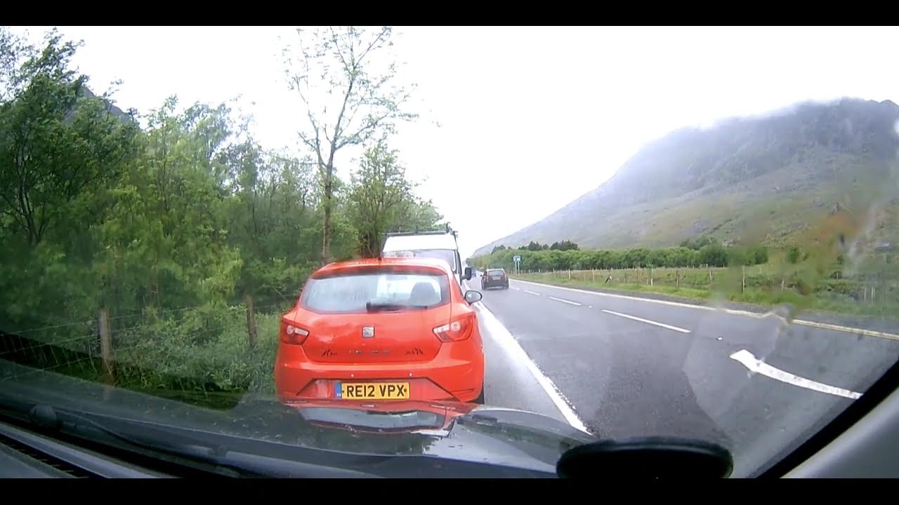 The A5 from Capel Curig toward Bangor