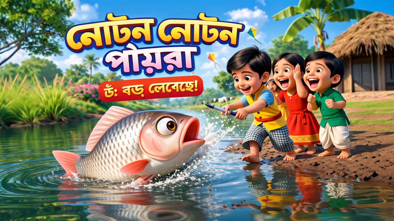 নোটন নোটন পায়রাগুলি 🧡 Bengali Kids Rhyme  বাংলা শিশু ছড়া গান  Mashi Pishir Jhuli