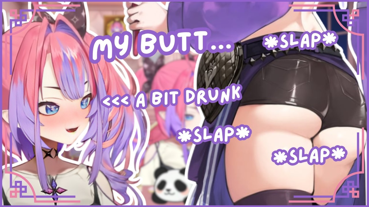 DRUNK Vivi Is SO UNHINGED!! She KEEPS SLAPPING Her BUTT!! | Hololive Clip