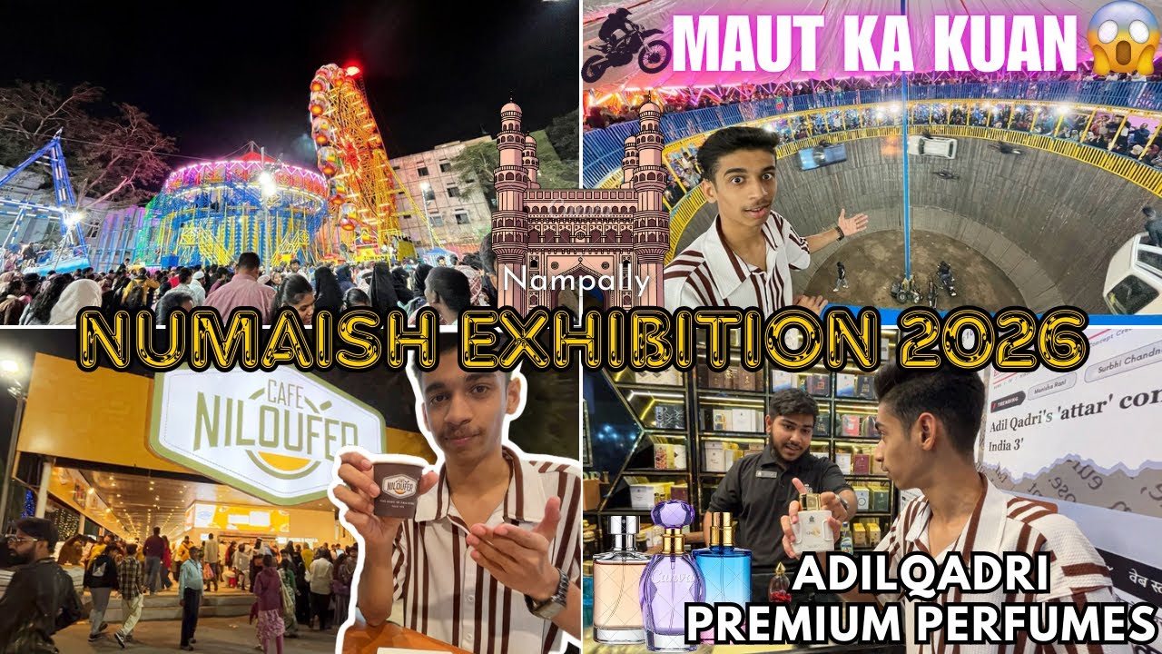 NUMAISH EXHIBITION 2026 HYDERABAD |Horror House & Maut ka Kuan Best Experience😍(Ladies Shopping💖)