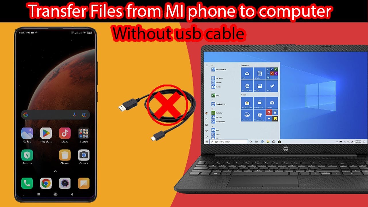 How to transfer files from Xiaomi to pc without usb