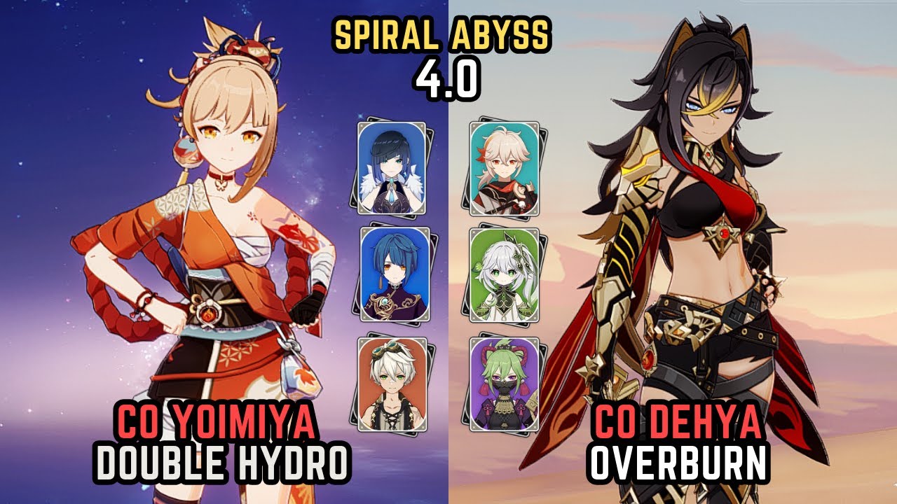 C0 Yoimiya and C0 Dehya [F2P] | 4.0 Spiral Abyss Floor 12 9⭐| Genshin Impact