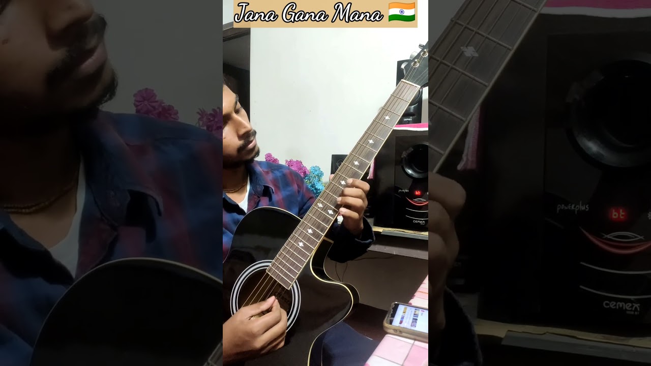 Jana gana Mana (National Anthem of India 🇮🇳) - easy guitar tabs  