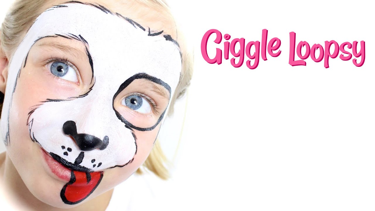 Puppy Dog Face Paint Tutorial by Giggle Loopsy
