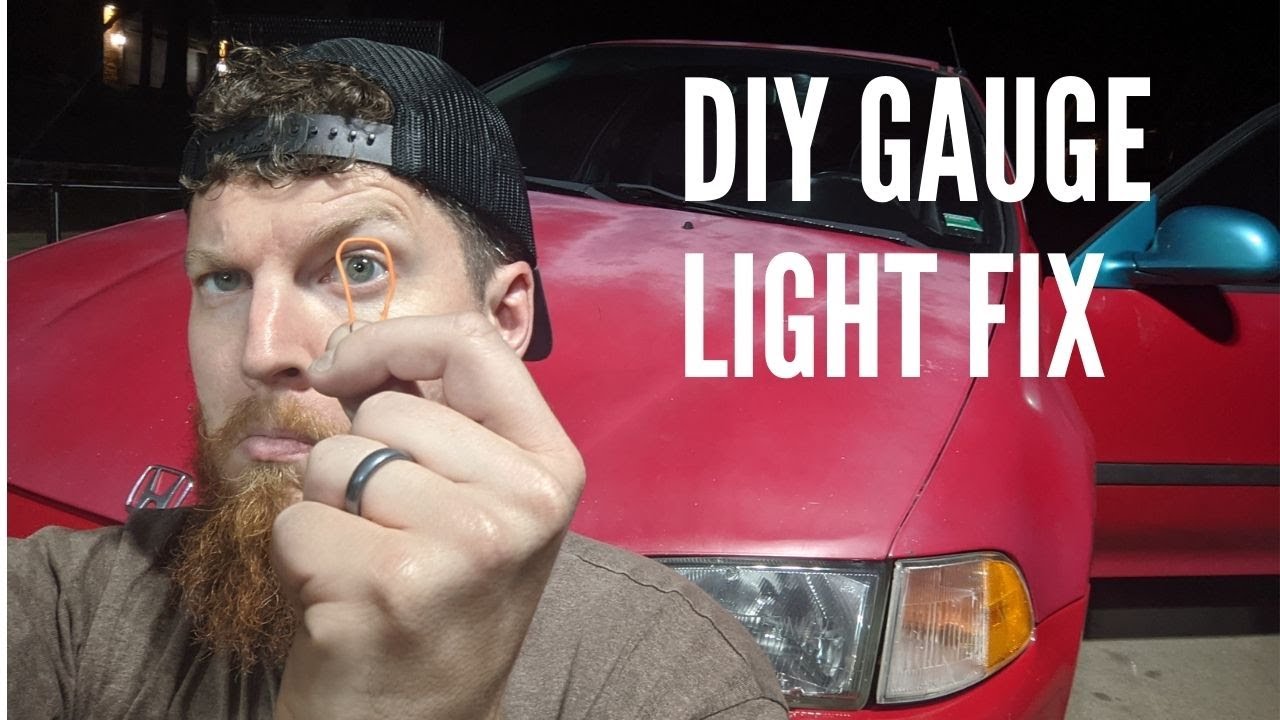 Honda Civic Gauge Lights / Dimmer Fix!