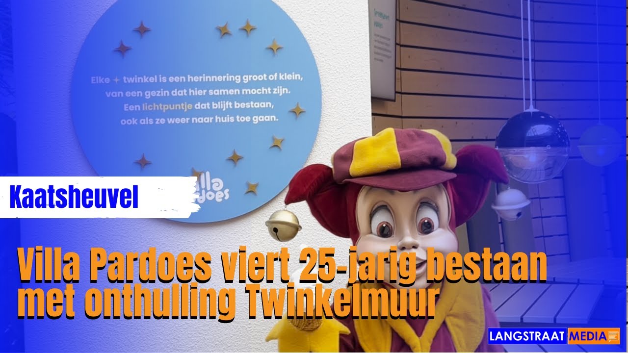 Villa Pardoes viert 25-jarig bestaan met onthulling Twinkelmuur