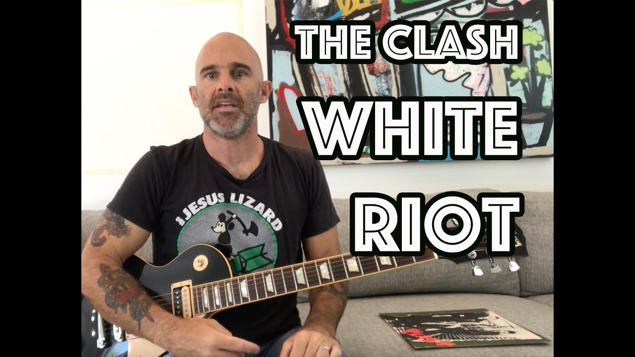 White Riot The Clash Guitar Lesson + Tutorial [WITH SOLO!]
