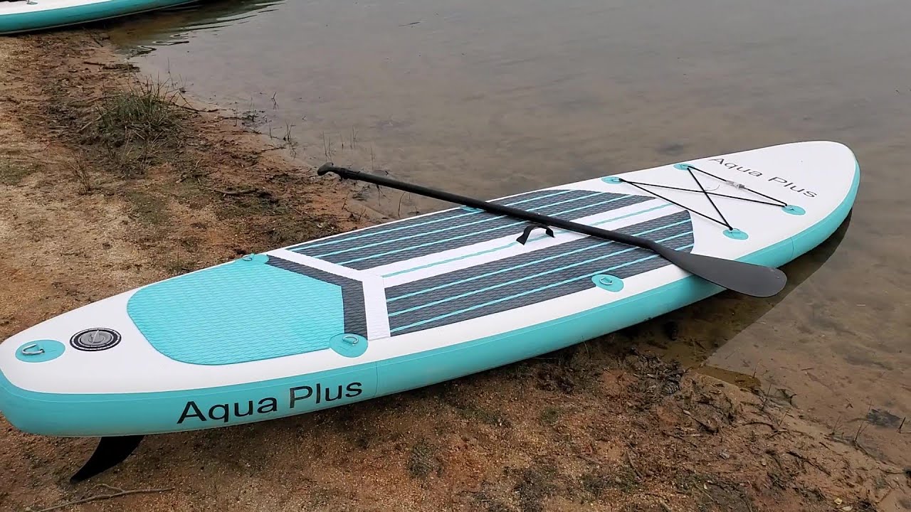 AquaPlus inflatable Stand Up Paddle board - unboxing & paddle out