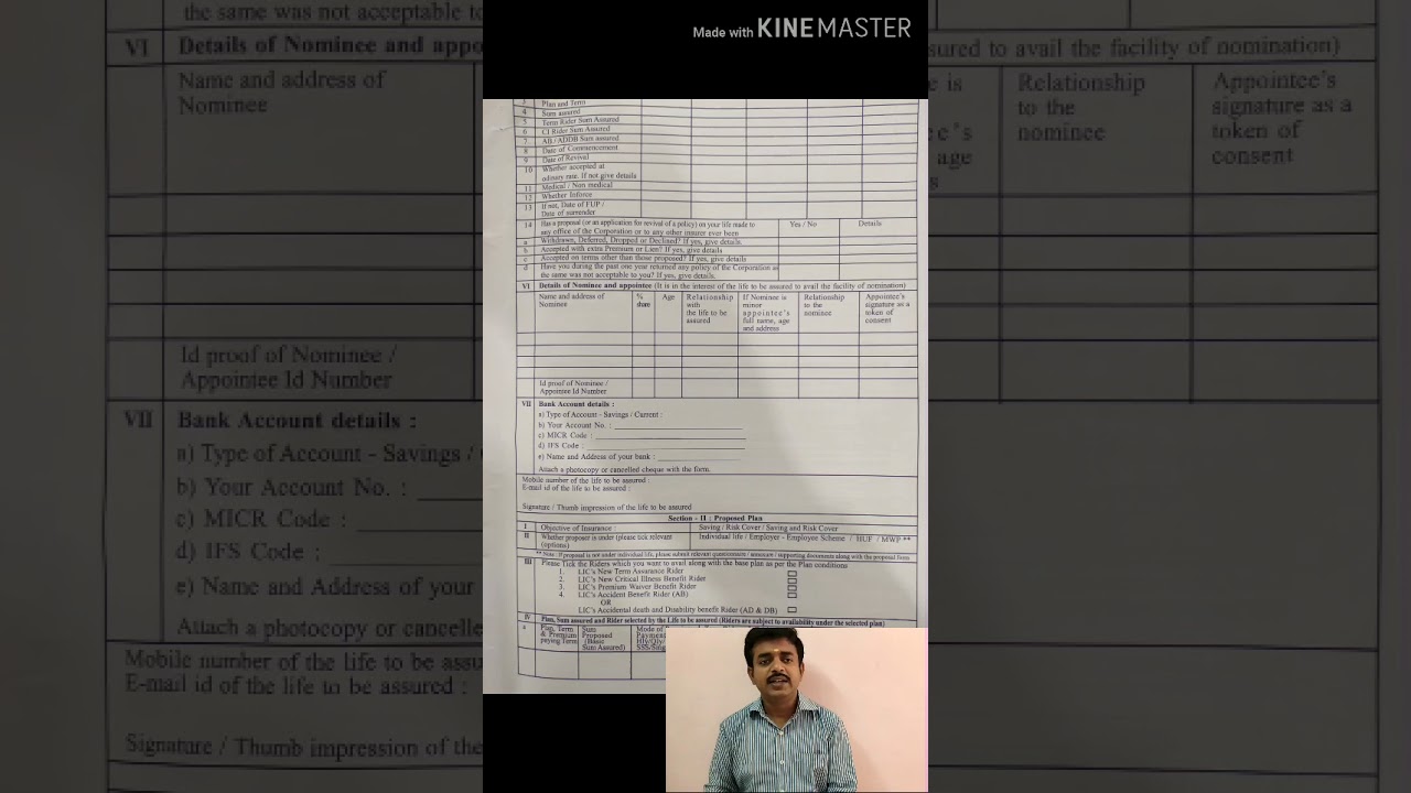 PROPOSAL FORM 300 by R.SURESH DO 9655421058