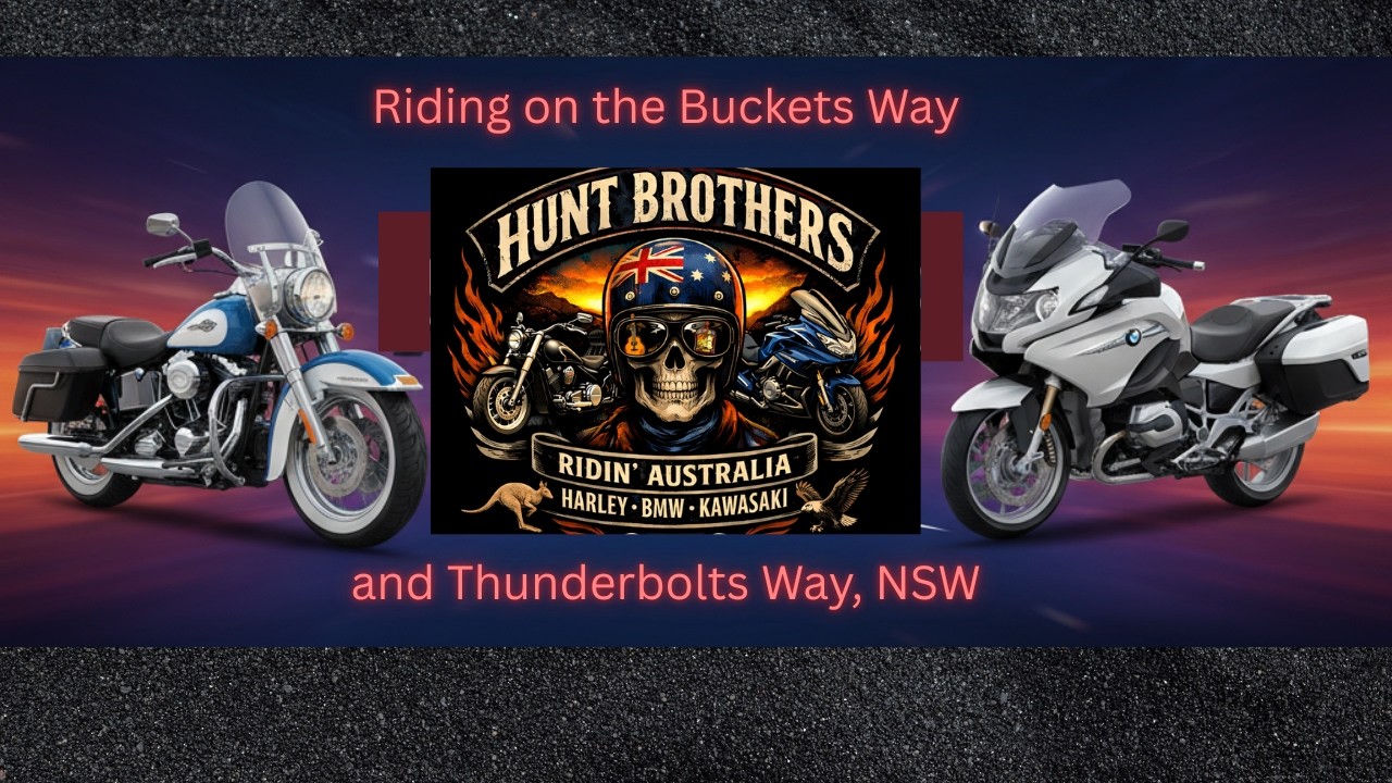 The Bucket and Thunderbolts Way via motorcycle