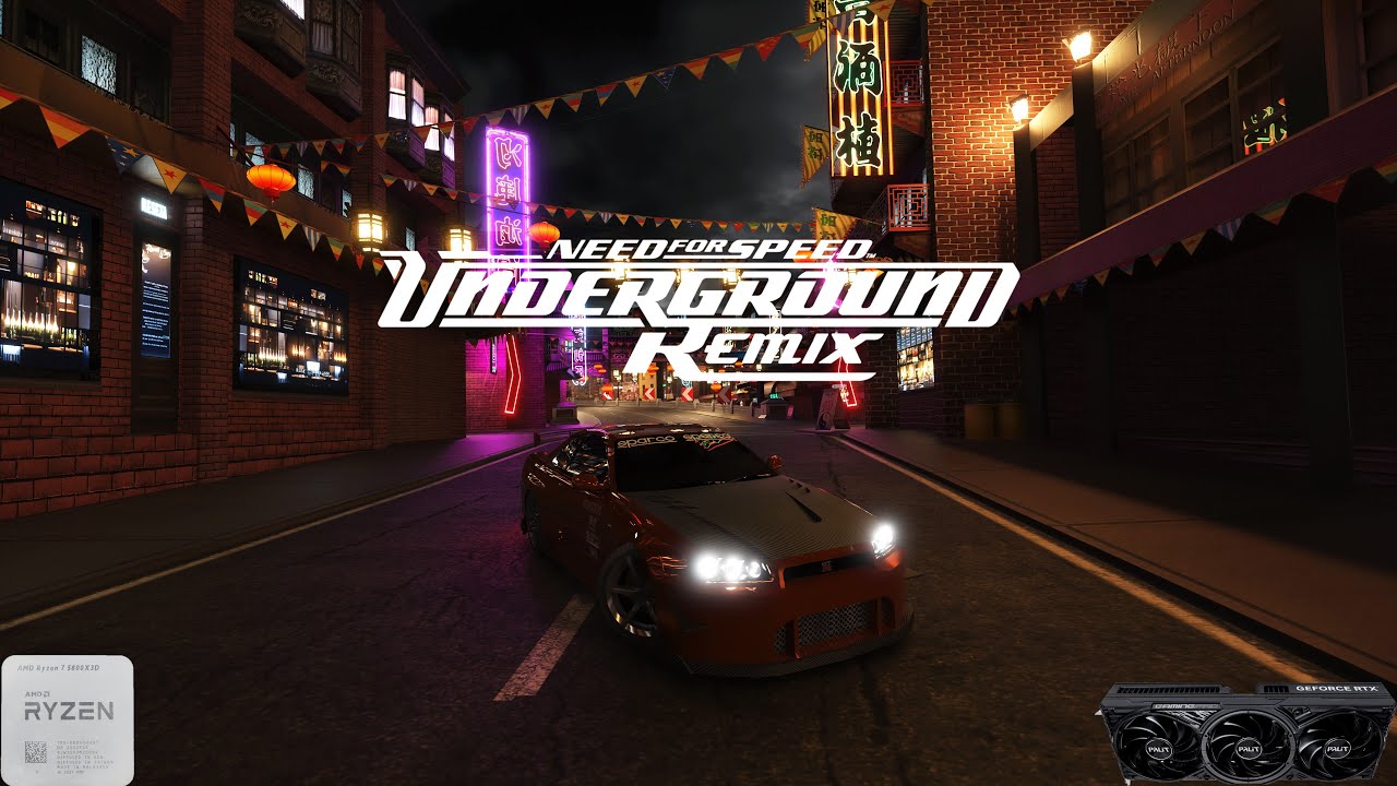 Need for Speed Underground RTX Remix/1440p/R7 5800X3D/RTX 5070Ti