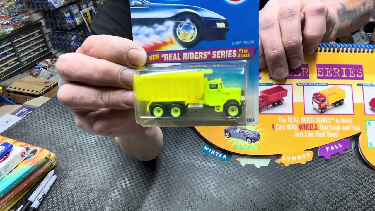 1995 hotwheels real riders series with the new model for the month.
