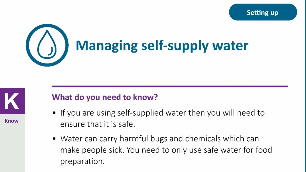 Managing Self Supply Water