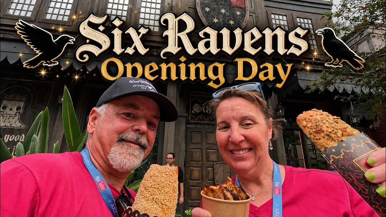 NEW Six Ravens at Disney Springs! Opening Day Food Review + Halloween Merch 2026