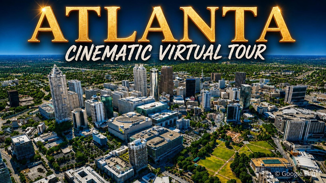 Atlanta, Georgia From Above 🇺🇸 | Cinematic 4K Virtual Tour