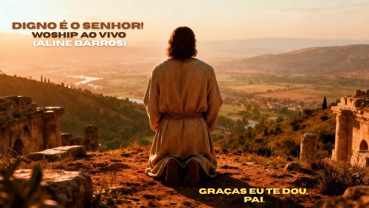Digno é o Senhor! Worship Ao Vivo Aline Barro #gospel #musicaevagelica  #adoracaoautentica