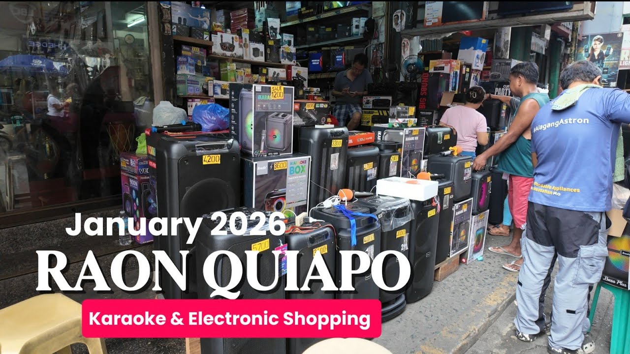 KARAOKE & ELECTRONIC SHOPPING TOUR Quiapo Manila Philippines 