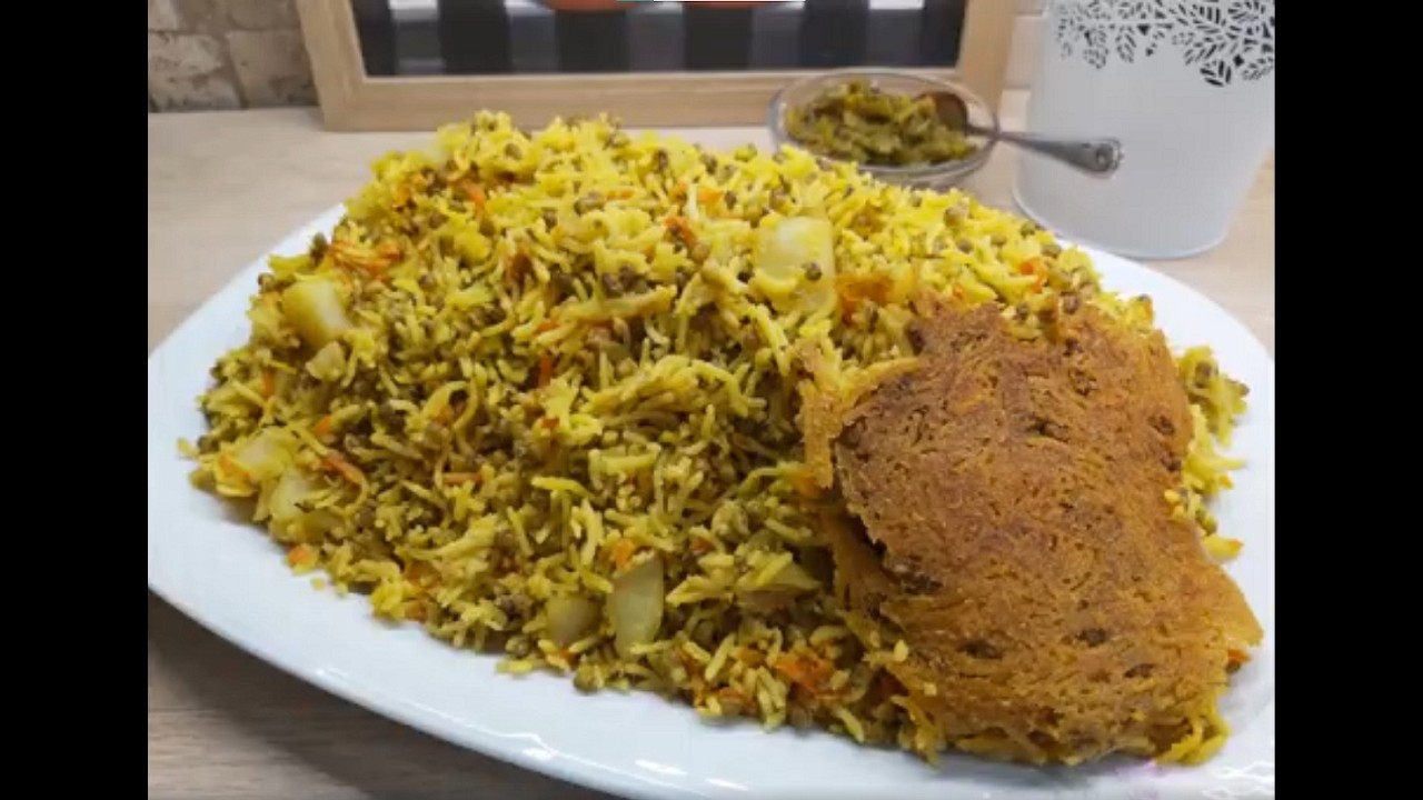 بدون گوشت!! به قدری خوشمزه س، که هفته ای دو بار درستش میکنی ، دمی ماش با آشپزخانه فریبا Mung beans