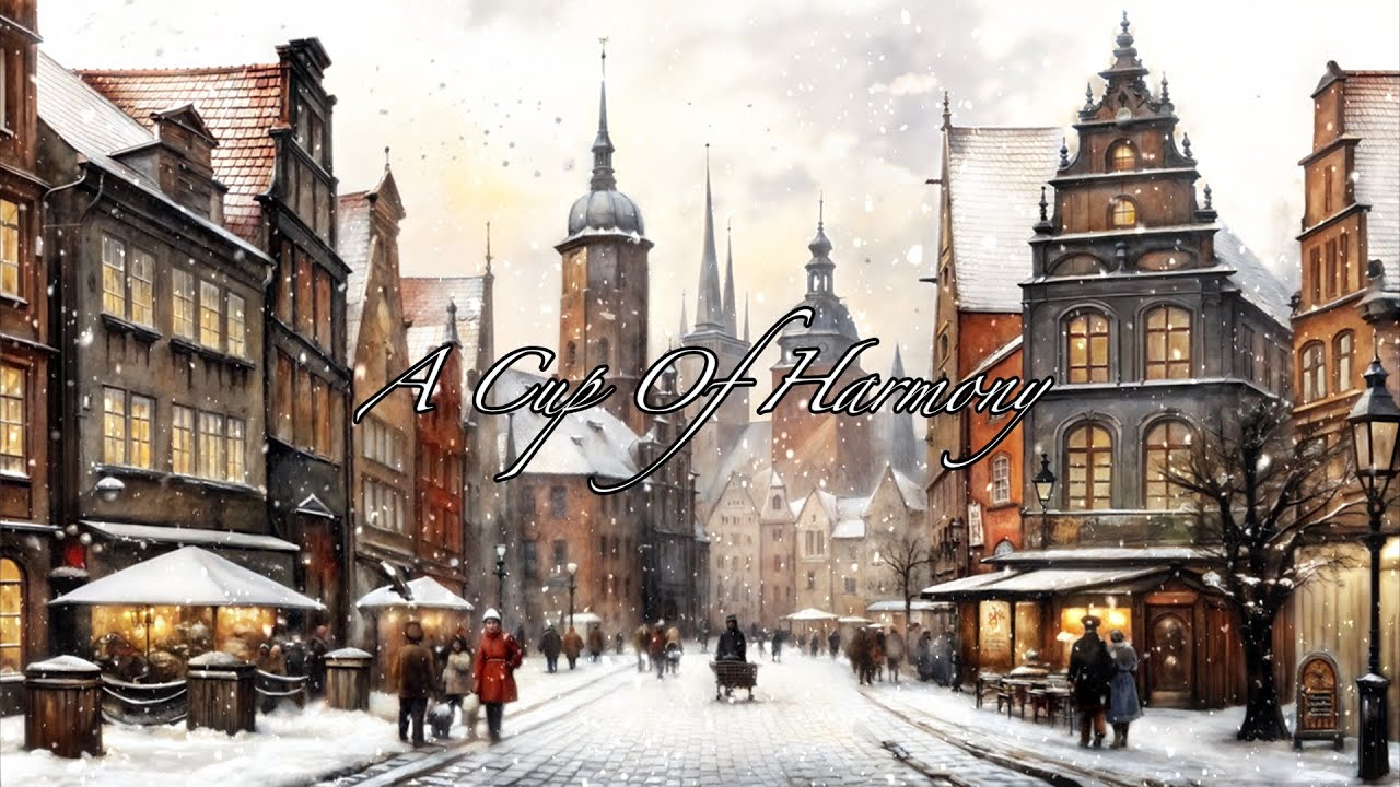 Snowy Old Town Melodies ❄️ |  Peaceful Winter Piano & Violin Instrumental