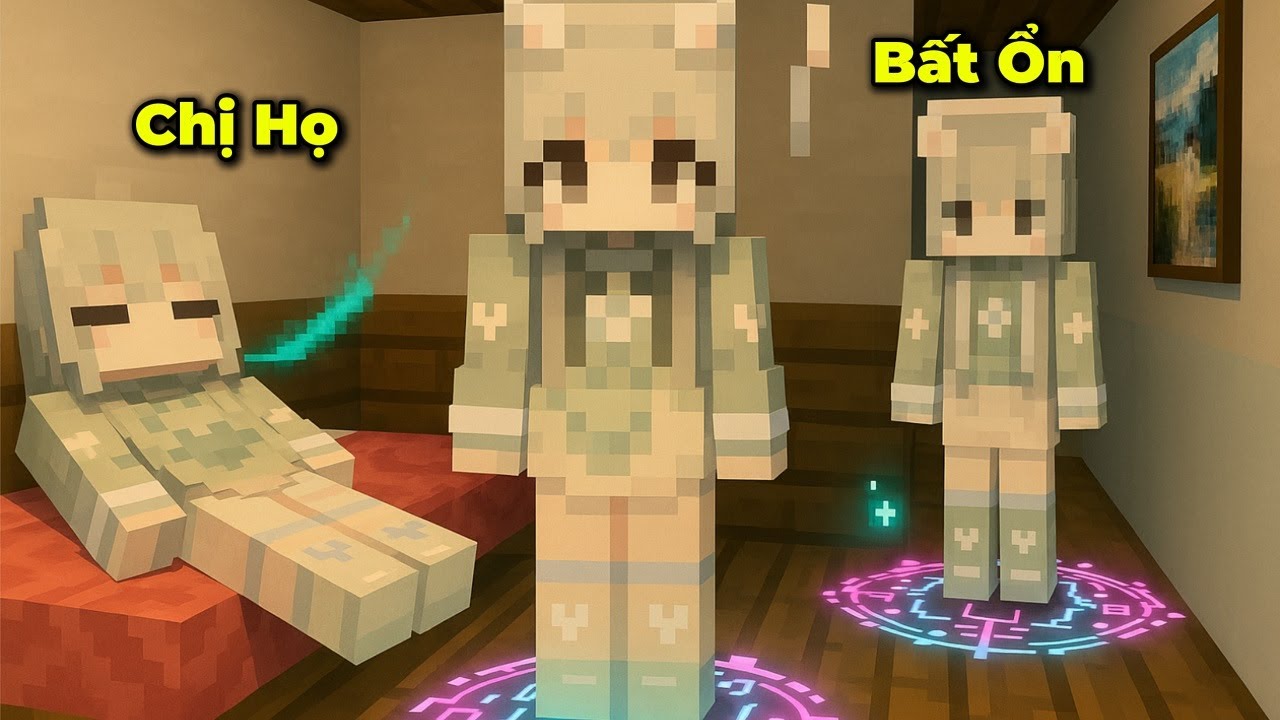 Tôi Chạy Trốn Khỏi Chị Họ Bất Ổn Trong Minecraft 🤣 - Lương Hub