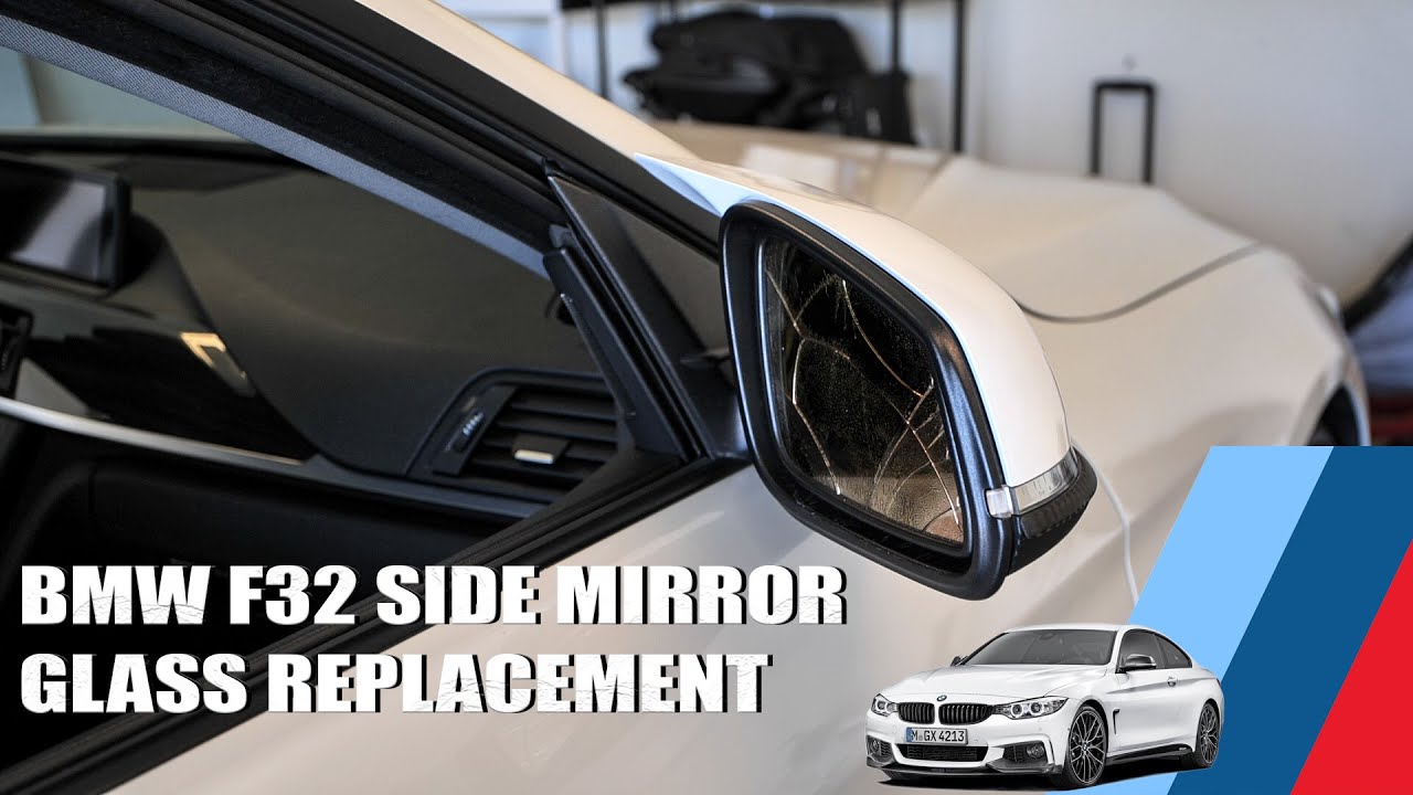 BMW F32 How to replace side mirror glass