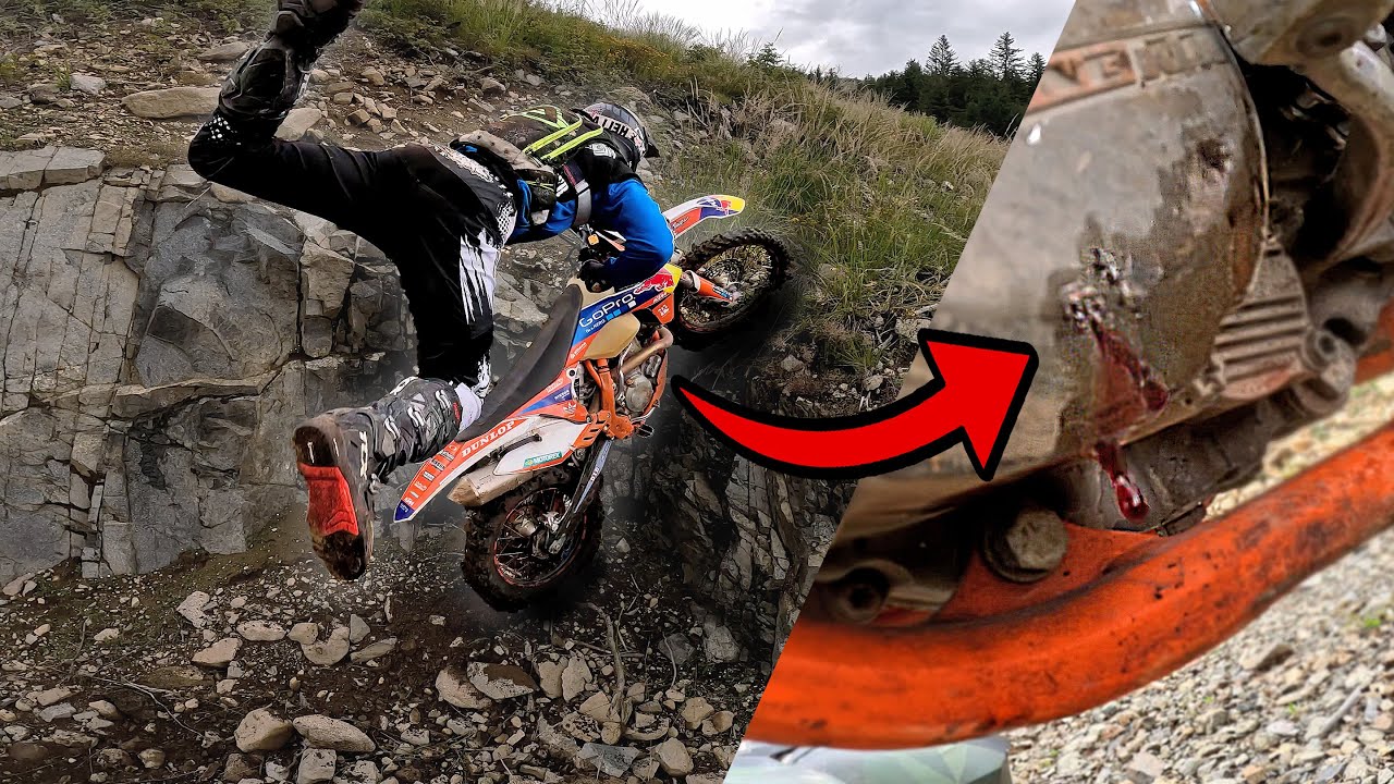 Stone destroyed his engine - ENDURO FAILS