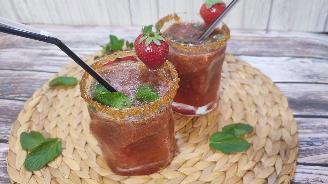 MOJITO DE FRESA 🍓 cóctel espectacular!! Con Mambo.