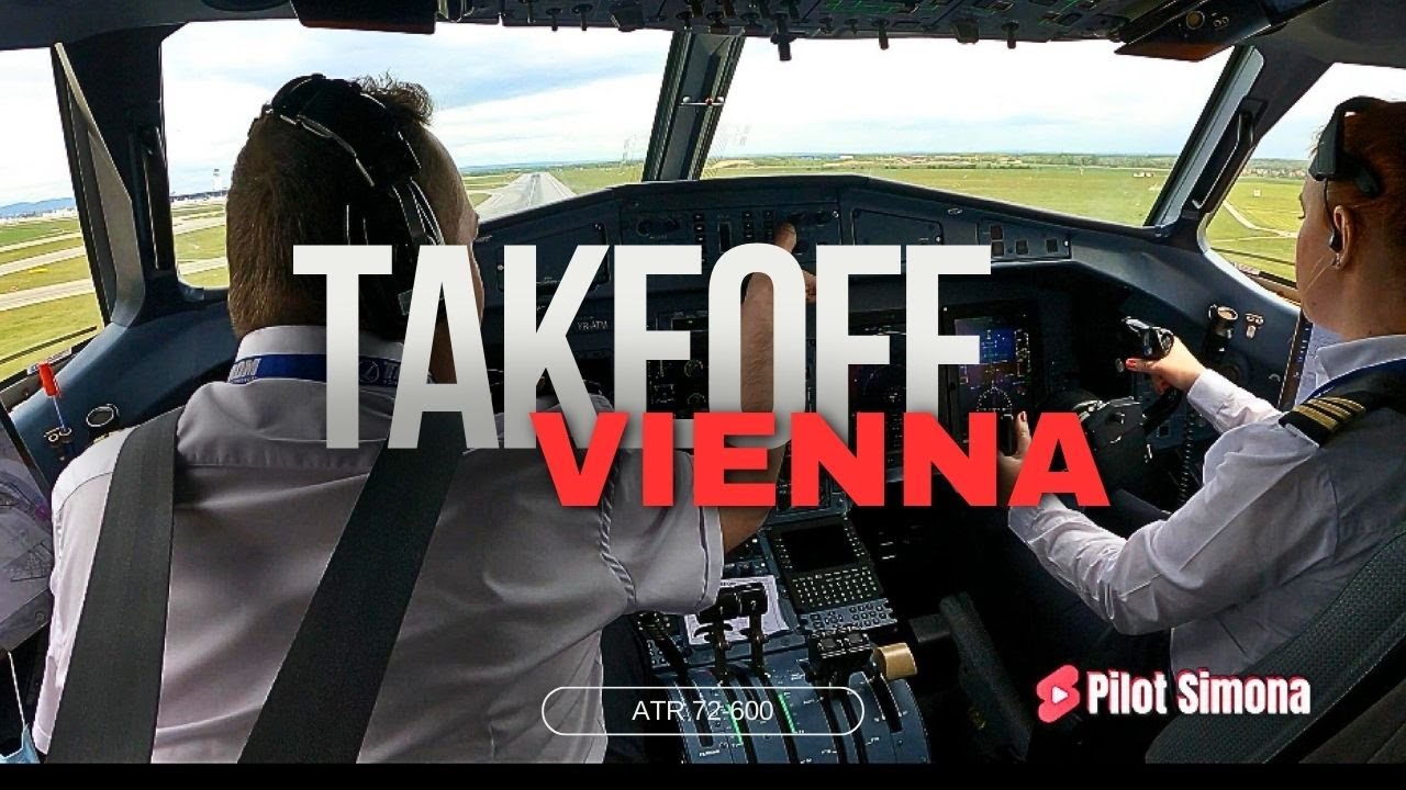 Cockpit Vienna Takeoff: Through the Eyes of a Pilot - From Taxi to the Sky