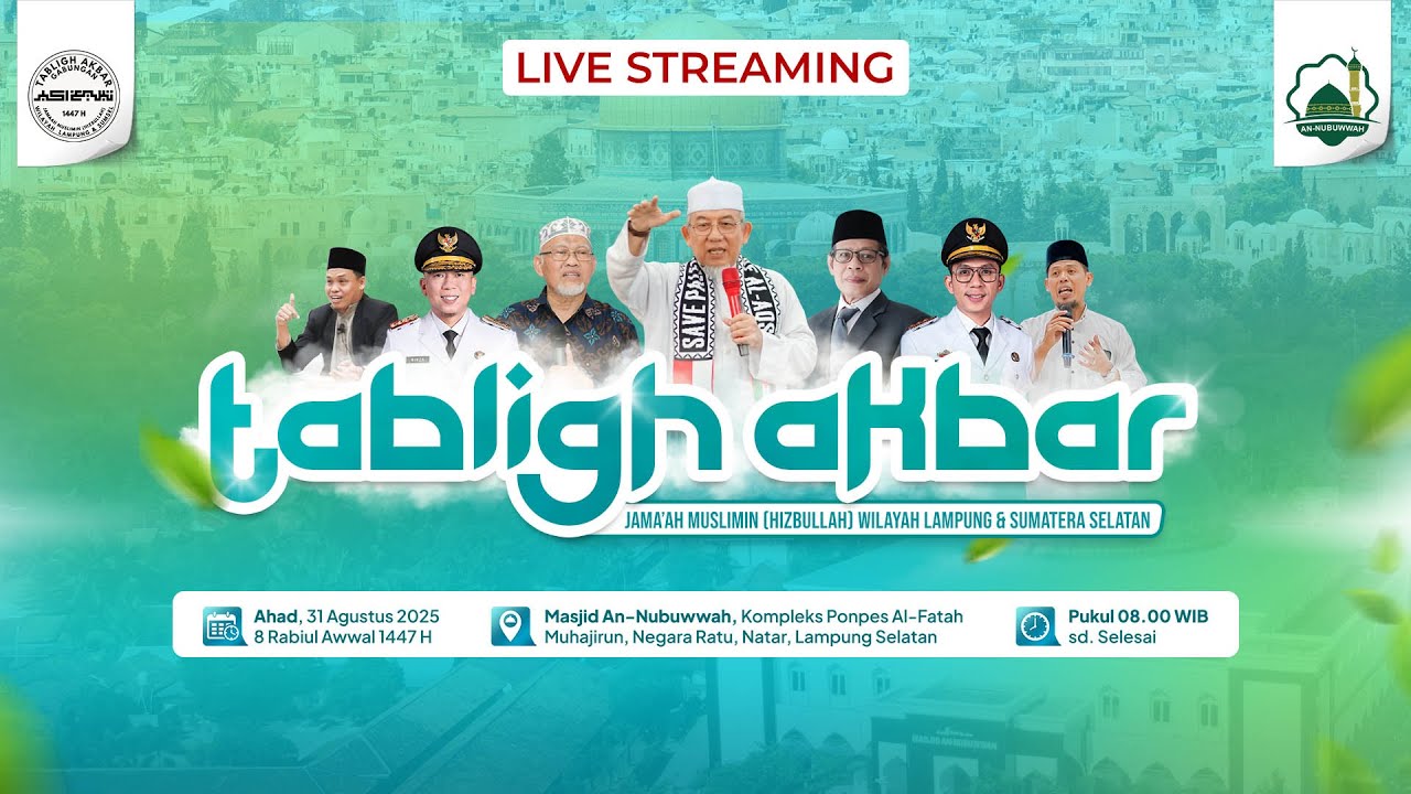 [LIVE] Tabligh Akbar Jama'ah Muslimin (Hizbullah) Wilayah Lampung & Sumatera Selatan