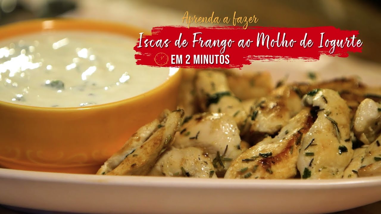 🥗 Iscas de Frango ao Molho de Iogurte 🥗- Divino Minuto - Receitas Divinas