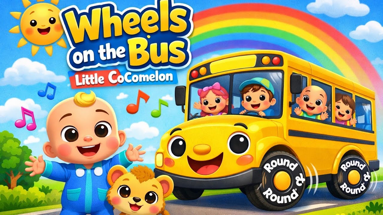 Wheels On The Bus New version / Nursery Rhymes & Kids Songs / @littlecocomelon-nurseryrhymes 