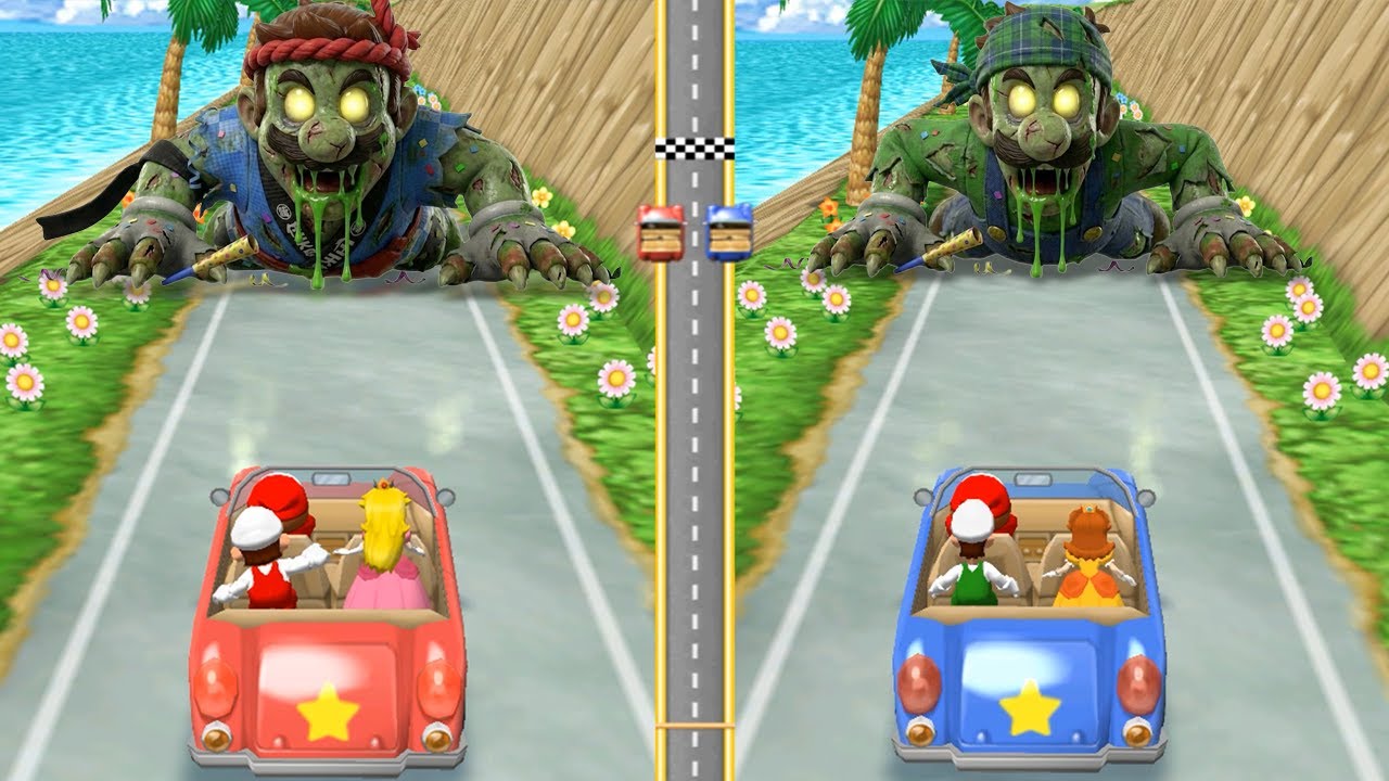 [Mario Party 6] Мини-игра Марио против Луиджи против Пич против Дейзи (сильнейший компьютер)