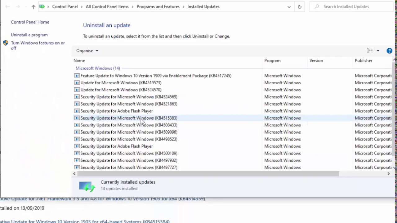 How to Remove the Windows 10 September 2019 1909 Update