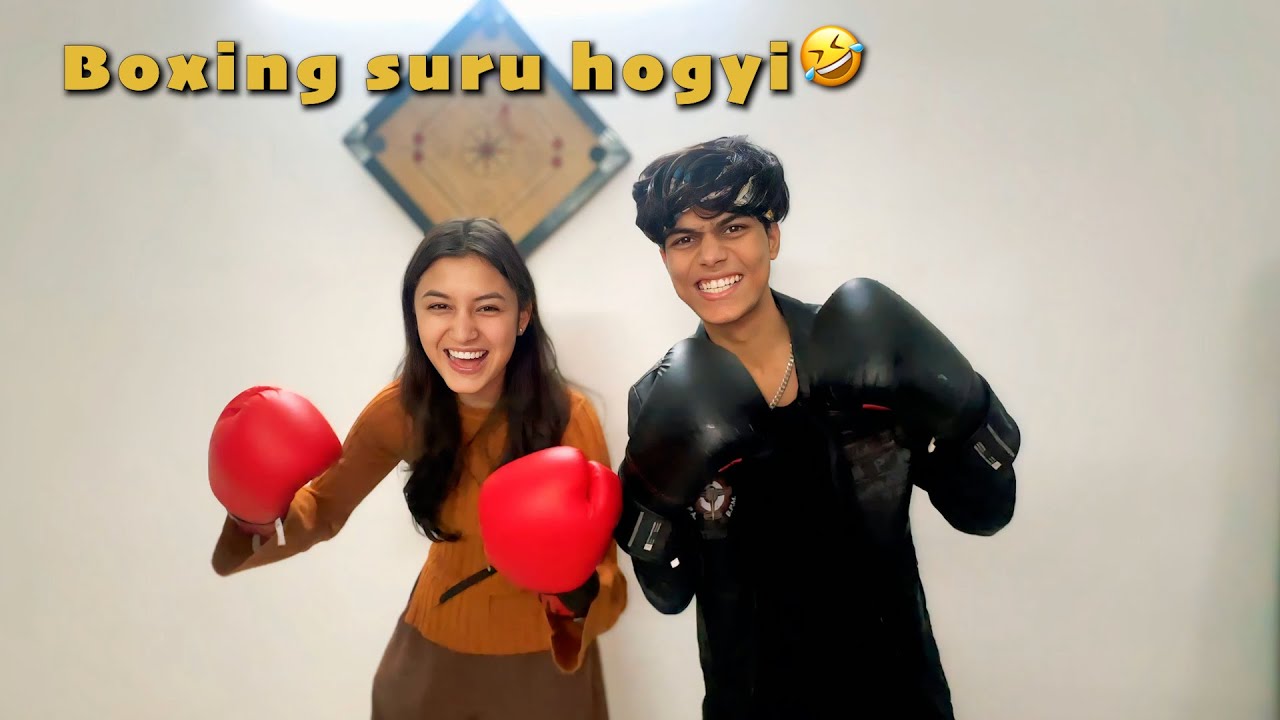Adarsh vs Kanika boxing match 🤣