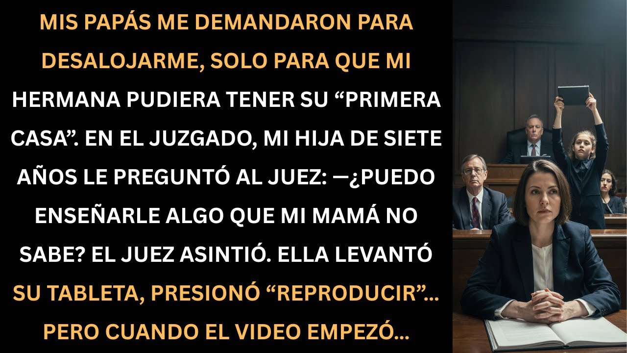 Mi hija mostró un video en la corte… y mis padres desearon no haberme demandado.