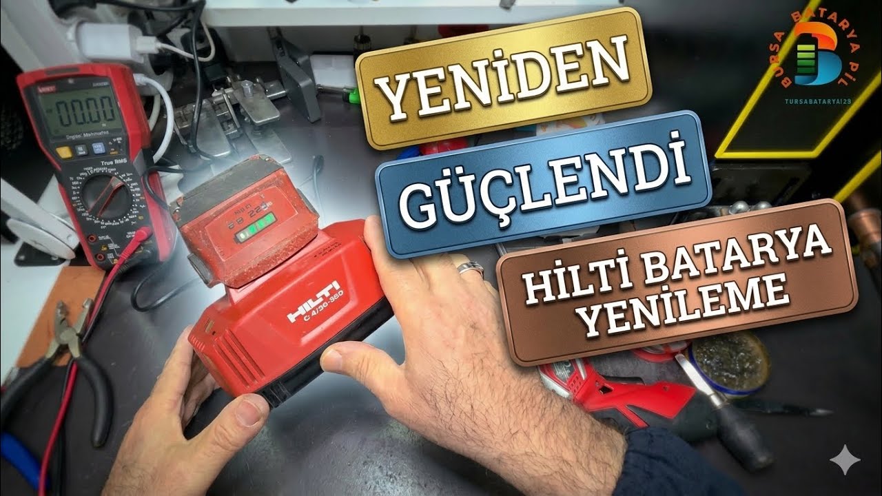 Hilti B22 5.2 Batarya Yenileme – Gücü Yeniden Kazandırdık