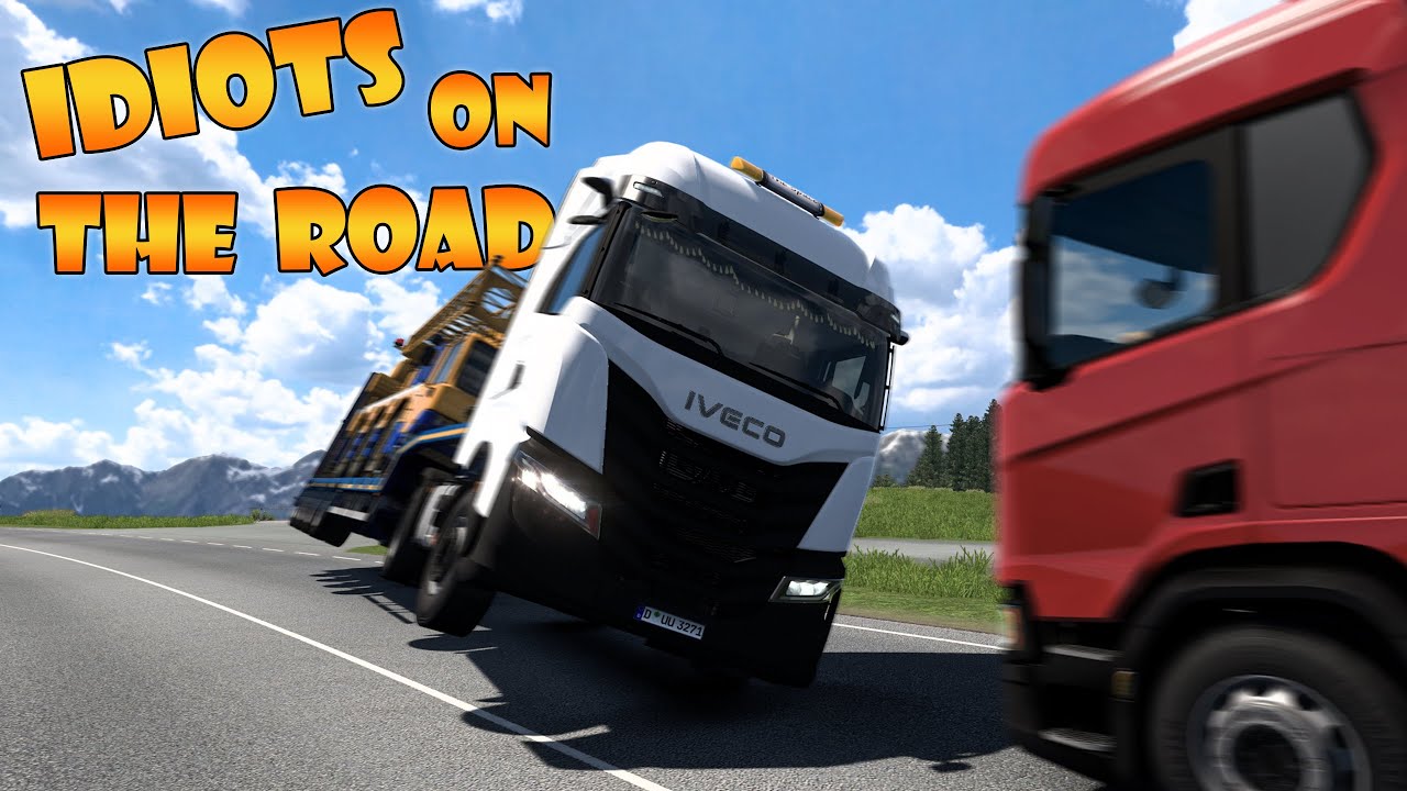 IDIOTS on the road #114 | Overtaking the ADMIN went WRONG | Funny moments - ETS2 Multiplayer