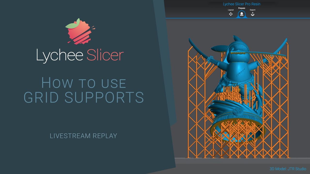 Discover a new way of supporting your 3d models : the grid supports ! - Lychee Slicer